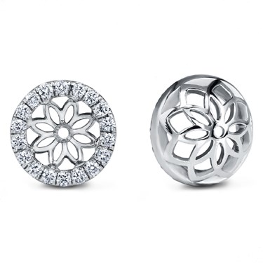 Diamond Halo Earring Jacket E5157 Diamond Halo Earring Jacket