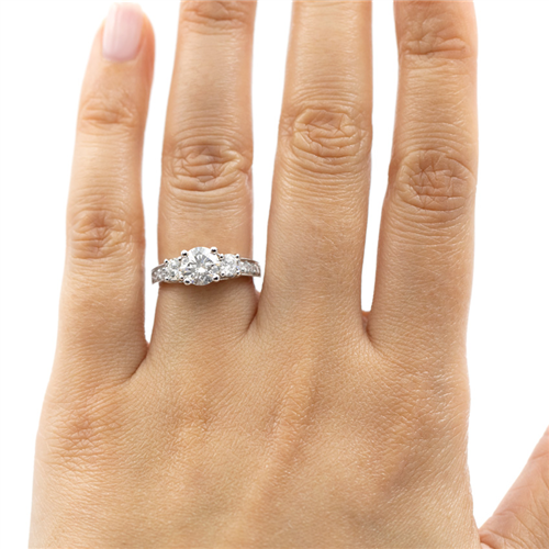 Engagement Setting in 14K White Gold | R2557 | Adiamor