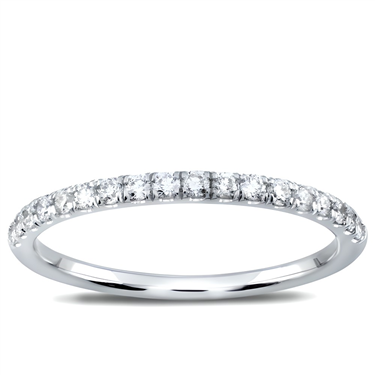 French Cut Diamond Band 1 2 Way In Platinum R2941 Adiamor