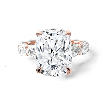 East West Oval Lab Diamond Ring Setting | RLG3191