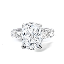 East West Oval Lab Diamond Ring Setting | RLG3191