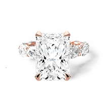 East West Oval Lab Diamond Ring Setting | RLG3191