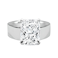 5mm Cigar Band Solitaire Engagement Ring Setting | R3200